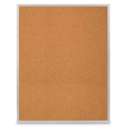United Visual Products Corkboard, Fabric, Blk/Buff, 2 Door, 60x36" UV304-BLACK-BUFF